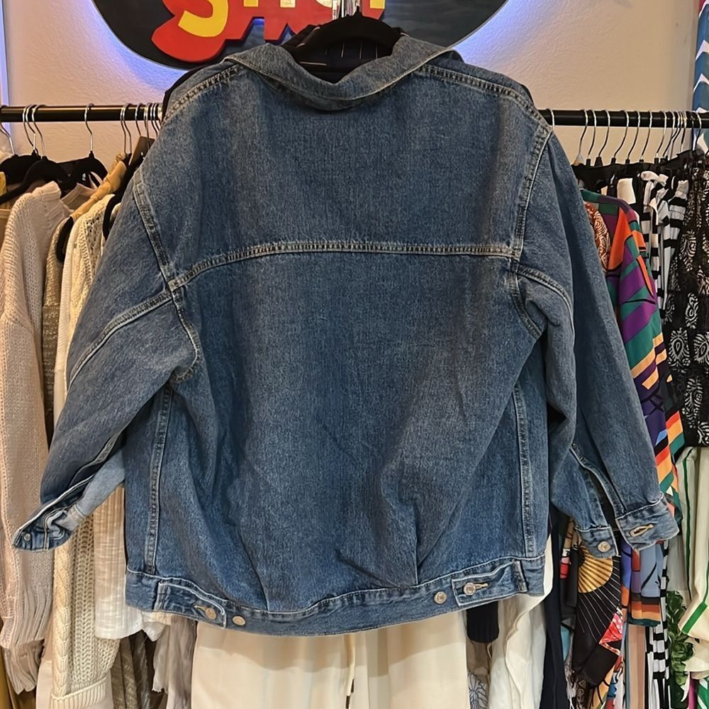NWT Levi's® Premium 90S TRUCKER JACKET Jean Denim Boyfriend Baggy - Picture 5 of 5